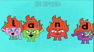 Alphablocks Intro 2022 Bu Everyone is ANGRY , Number Blocks 1x to 8x SPEED Version