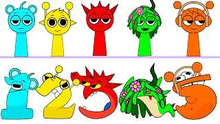 SPRUNKI but NUMBER LORE | Alphabet lore | Animation