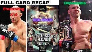 UFC 312 Du Plessis VS Strickland 2 FULL CARD Recap & Fight Breakdown