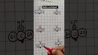 📊✨ Maths Worksheet Practice | Brain Booster!#maths#easyworksheet #counting #number 👍📝🙏