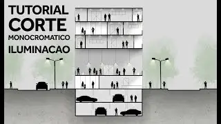 Como fazer um CORTE arquitetônico com Photoshop e Sketchup | TUTORIAL