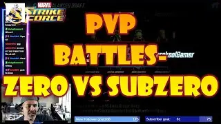 PVP BATTLES - ZERO VS SUBZERO #msfs2020  #MarvelStrikeForce #msf