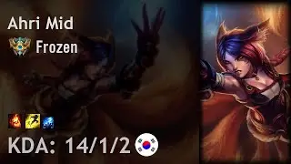 Ahri Mid vs Viktor - Frozen - KR Challenger Patch 6.18