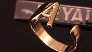 Beyaly Jewelry | Adjustable Open Ring Alphabet Jewelry For Woman丨Gold Plated A To Z Initial Letter