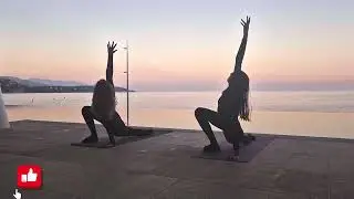 Hatha joga slijed sa mojom kćeri 💗