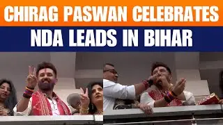 Chirag Paswan Celebrates LJP Leads | NDA Set For Historic Bihar Win 2025 | News9