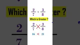 which fraction is greater in telugu explanation #mathstricks  #fraction #telugumaths