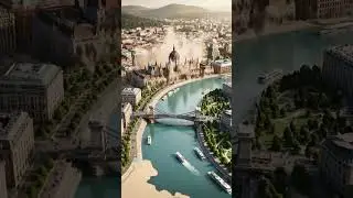 Budapest in Miniature: From 2D Map to 3D City | ASMR Build, Slow‑Motion Reveal