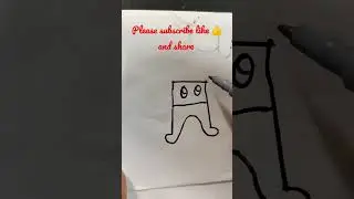 #easy frog drawing by letter F# easy drawing for beginners # for kids#  easy drawing in 45 second