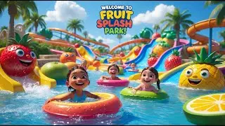 Welcome to The Fruit Splash Park! | Fun 3D Animation for Kids | Colorful Fruit Water Adventure 🌈