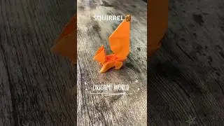 CUTE SQUIRREL ORIGAMI PAPER FOLDING INSTRUCTIONS | HOW TO MAKE SQUIRREL ORIGAMI CRAFT TUTORIAL ART