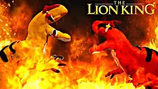 The Allosaurus King - Simba v.s Scar | StopMotion