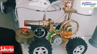 Handmade  Stirling Engine  vehicle Model #motor #shorts #viral  #machine #lifehacks #stirling 