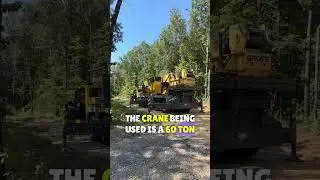 Shipping Container Home Crane Install 🚚 🏗️ #tinyhouse #tinyhome #containerhomebuild