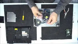 Abrindo o notebook Samsung RV411 e trocando a fan cooler ventoinha