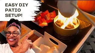 How to Create a Cozy Fall Hot Beverage & S&rsquo;mores Station | Easy DIY Patio Setup | z9designs