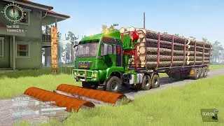 SpinTires: MudRunner Mod Truck | MudRunner Realistic Off-Road Simulator | Game Daily.116 #MudRunner