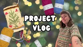 knitting (and STEEKING) a fair isle christmas sweater