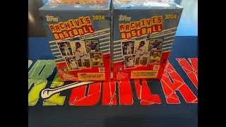 Opening 2 Blaster Boxes Of 2024 Topps Archives! Very Nice Numbered Hall Of Famer Parallel Pull!!