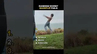 Ranking Worst Backflip Fails