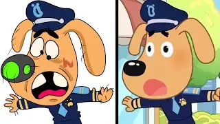 sheriff labrador drawing meme | police take care of a baby memes