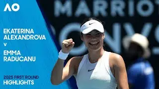 Ekaterina Alexandrova v Emma Raducanu Highlights | Australian Open 2025 First Round