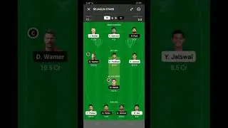 RR Vs DC dream11 fantasy team production T20 IPL cricket#shortvideo