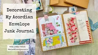 Decorating My Accordion Envelope Journal #junkjournal #craftwithme