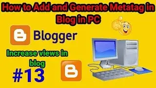 how to add meta tag in blogger post | add meta tag in blogger | seo | how to rank blog in google