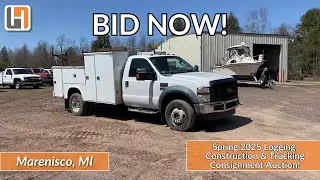 🔥𝗕𝗜𝗗 𝗡𝗢𝗪! Spring 2025 Logging, Construction & Trucking Consignment Auction - Marenisco, MI