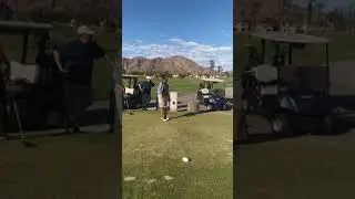 Ray videos Roy hitting a big drive
