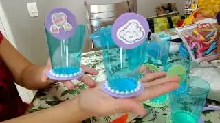 Centro de mesa#Saquinho de doces#Brincando no Parquinho(tema 🦄)