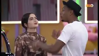 Jade picon e Paulo Andr&eacute; trocando olhares