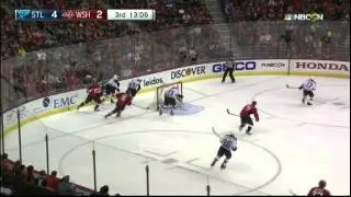 Vladimir Tarasenko one time slapper goal 4-2 St. Louis Blues @ Washington Capitals Feb 1 2015 NHL
