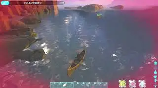 WE RAIDED A TRIBE IN ARK, USING CANOES (Ark funny raid moment)