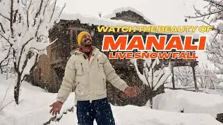 Manali live snow fall