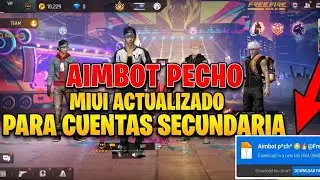AIMBOT PECHO ⚙️ BODY HEADSHOT MIUI ⚙️ CUENTA PRINCIPAL 🔥 TODAS LAS REGIONES 🤯 NO BAN ✅