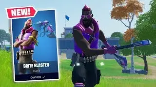 NEW BRITE BLASTER Skin + BRITE BASHERS Pickaxe Gameplay in Fortnite!