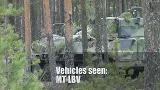 Well Camouflaged MT-LBV Armored Tracked Vehicle In Dense Forest - Arrow 24