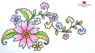 Belajar Menggambar Ragam Hias Flora