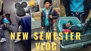 New Semester, New Fit: 2nd Semester Junior Year Vlog [CRAZY]