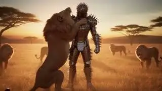 How Lions React to a Spiked Man Walking Into Their Territory