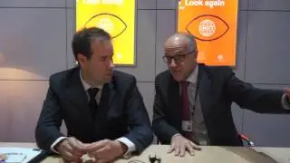 Alain Raes and Paul Taylor of SWIFT at SIBOS Dubai