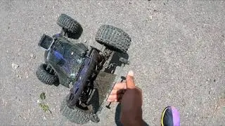 Arrma Talion 6s run. 26t pinion Hobbywing Max6 1650kv temp test
