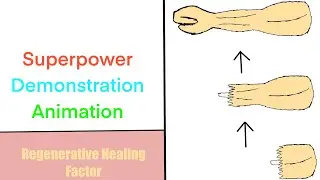 Superpower Demonstration Animation | Regenerative Healing Factor (Warning Blood)