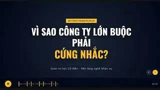 [HR First Principles] B&agrave;i 1: V&igrave; sao c&ocirc;ng ty lớn buộc phải 