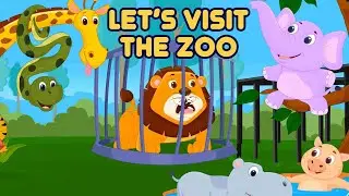 Let's Visit the Zoo | Old MacDonald had a Zoo | Animal Song for Kids | Popular Nursery Rhymes