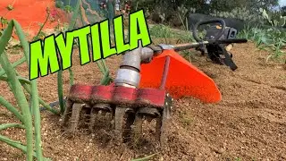 Pulizia superficiale del terreno con fresa Mytilla - universale per decespugliatori