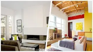 75 All Fireplace Surrounds Living Space With A Concrete Fireplace Design Ideas You'll Love 🔴