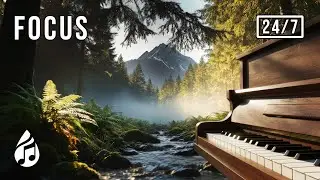 Relaxing Music 24/7 — Piano & Water Sounds for Focus & Sleep 🔴